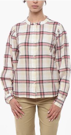 Woolrich Plaid Shirt With Mandarin Collar size Xxs