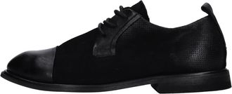 A.S.98 U97105 Leren en Su&egrave;de Veterschoenen - Heren - Veterschoenen - Zwart - 44 EU - Su&egrave;de - Schoenen