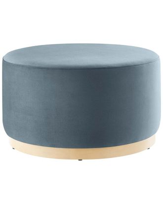 ModWay Tilden Large 29 Round Performance Velvet Upholstered Ottoman