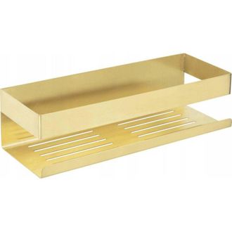 WENKO Estanter&iacute;a De Pared Dorada 30 X 10,5 Cm