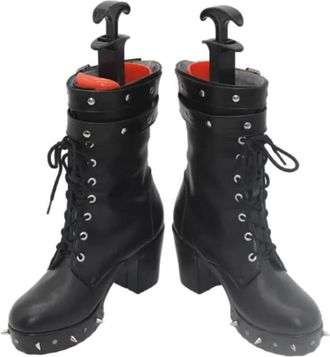 Generic Womens Anime Cosplay Boots for Shiori Novella Fancy Stage Performance Props Shoes Custom Made Halloween Christma Comic Con (Black,13.5)