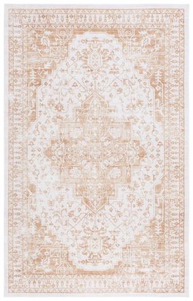 Safavieh Alfombra poli&eacute;ster beige/oro 244 x 305 cm