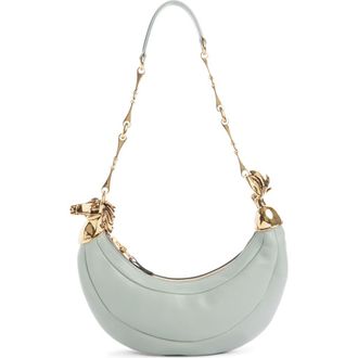 Chlo&eacute; Chain Horse Leather Hobo Bag in Bluish Green at Nordstrom