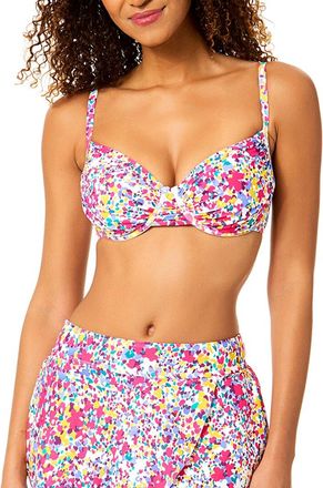 Anne Cole Shirred Underwire Top