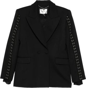 Nissa Giacca doppiopetto con decorazione - Nero