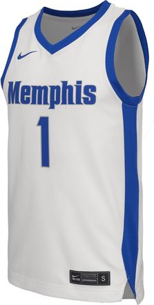 Nike Memphis Nike Mens College Basketball Replica Jersey in White | P32818MEMPJ-WHT