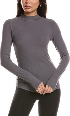 Barefoot Dreams Malibu Collection Ultra Soft Rib Mock Neck Pullover