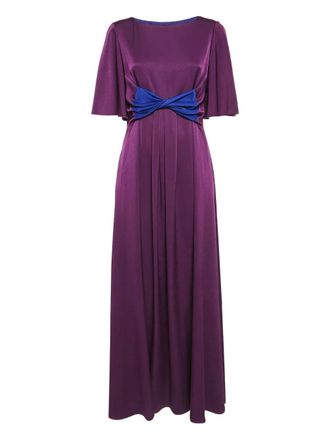 Paule Ka Maxi-jurk met strikdetail - Paars