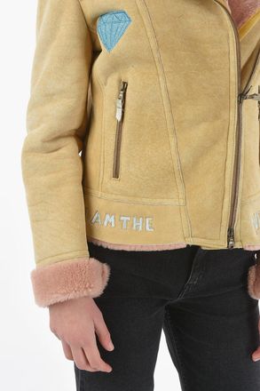 HISTORY REPEATS Embroidered Shearling Jacket History Repeats