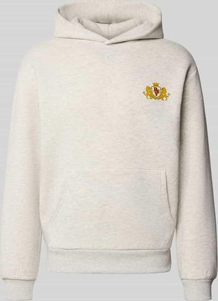 Review Sweatshirt mit Motiv-Print in Ecru Melange, Größe XXL