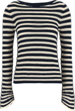 Twin-Set Gestreifter Twin-Set-Pullover