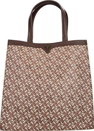 Guess Faux Leather Shopper - Dames - Shoppers - Bruin - ONE Size - Leer - Tassen