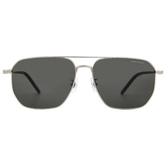 Montblanc Grey Navigator Mens Sunglasses MB0367SA 002 60