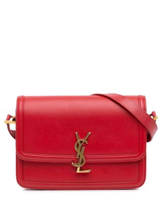 Saint Laurent 2020 Medium Solferino Satchel In Box crossbody bag - women - Calf Leather - One Size - Red