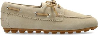 Hogan H693 Barca - Dames - Bootschoenen - Beige - 37 1/2 EU - Leer - Schoenen