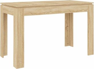 vidaXL Dining Table Sonoma Oak 120x60x76 cm Engineered Wood Vidaxl