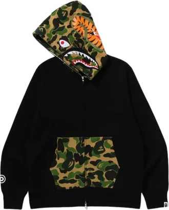 A Bathing Ape ABC Camo Shark Full Zip Hoodie Black 1M30-115-301-BLK