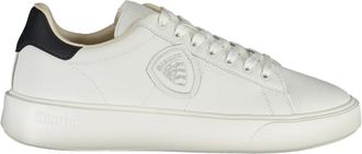 Blauer Buck 01 Sneaker - Heren - Sneakers - Wit - 44 EU - Leer - Schoenen