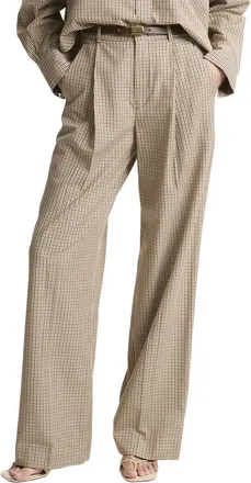 Vince Camille Mid Rise Wide Leg Trouser