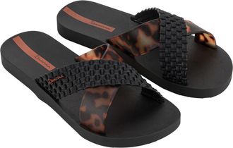 Ipanema Sense Slide Sandal in Black/tort Shell at Nordstrom, Size 9