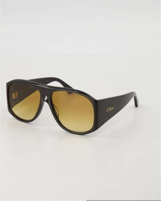 Chlo&eacute; Sunglasses, unisex, Red, Size: 58 MM Izia Oversized Pilot Sunglasses