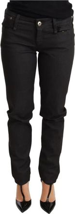 Ermanno Scervino Low Waist Skinny Broek - Dames - Slim Fit Jeans - Zwart - W26 - Katoen - Jeans