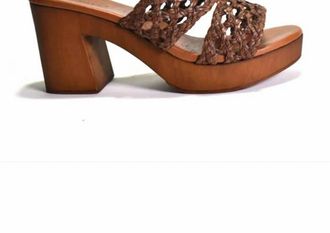 Cordani Womens Wylie Platform Clog Sandals In T. moro Raffia