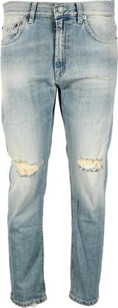 Dondup Mila Zipper Jeans - Dames - Slim Fit Jeans - Blauw - W30 - Katoen - Jeans