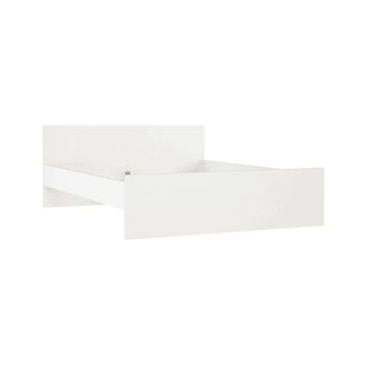 Dmora Dmora - Cama Doble Hortense, Sommier Para Dormitorio, Estructura De Cama Por Habitaci&oacute;n, Estructura Del Sostenedor Del Colch&oacute;n, 207x166 H80 Cm, Blanco