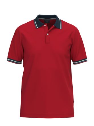Olymp Poloshirt OLYMP Casual, Herren, Gr. XXL, rot, Piqu&eacute;, Obermaterial: 100% Baumwolle, Shirts Poloshirt, farbliche Kontrast-Details