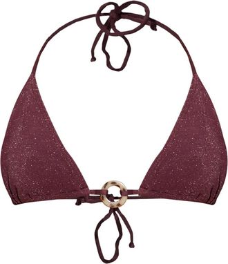 Bond-Eye Badmode, Dames, Rood, ONE Size, Nylon, Ring Ingrid Triangle