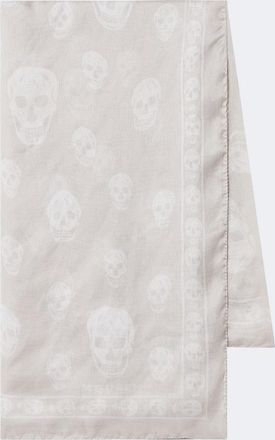 Alexander McQueen Skull silk chiffon scarf