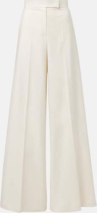 Max Mara Pantaloni a gamba larga in misto cotone