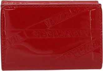 Balenciaga Pre-owned Leren Portemonnee - Dames - Vintage Accessoires - Rood - ONE Size - Leer - Vintage