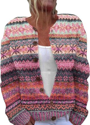 Generic Cable Knit Cardigan Women Oversized - Ladies Shirt Patterned Fashion Cardigans Size 14 - Ladies jackets Casual jackets Suit Jackets Softshell jacket P