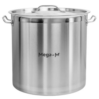 OEM Pentola Alta Per Catering Con Coperchio Mega-m Pro 36l Dia. 36 Cm X H 36 Cm N