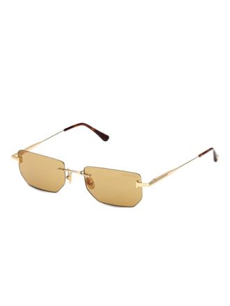 Tom Ford Eyewear geometric-frame sunglasses - unisex - Metal - 53 - Gold