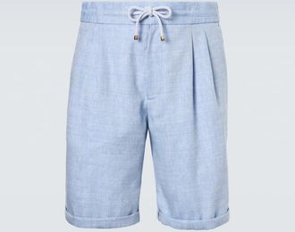 Brunello Cucinelli Linen and wool Bermuda shorts
