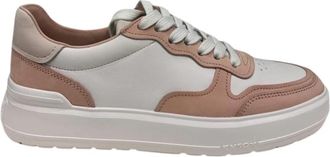 Kennel & Schmenger Witte Sneakers met Poederaccent - Dames - Sneakers - Wit - 40 EU - Leer - Schoenen