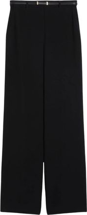 Max Mara Broeken, Dames, Zwart, S, Wide Broeken