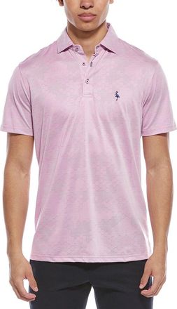 Tailorbyrd Tailorbyrd Honeycomb Jacquard Textured Performance Polo Shirt