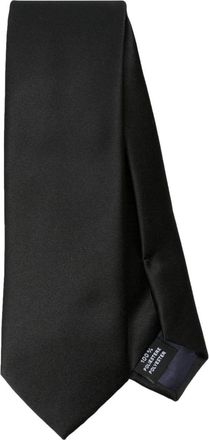 Tagliatore satin pointed-tip tie - men - Polyester - One Size - Black