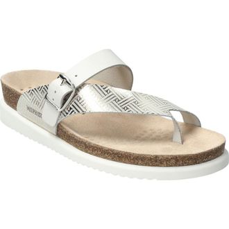 Mephisto Helen Mix Toe Loop Sandal in Silver Helios at Nordstrom, Size 11