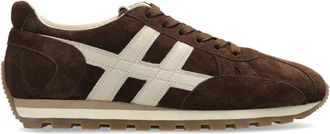 Hogan Sportschoenen met logo - Dames - Sneakers - Bruin - 36 1/2 EU - Leer - Schoenen