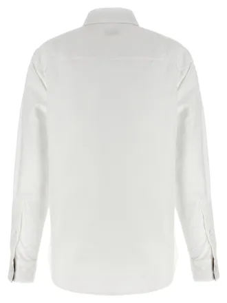 Burberry Check Insert Shirt - White