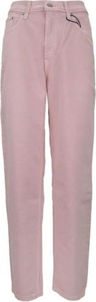 Levi's Jeans Donna Cerniera- Bottone - Dames - Regular Fit Jeans - Roze - W24 - Katoen - Jeans