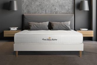 Royal Palace Bedding Somier blanco + colch&oacute;n con espuma viscoel&aacute;stica 120 x 190