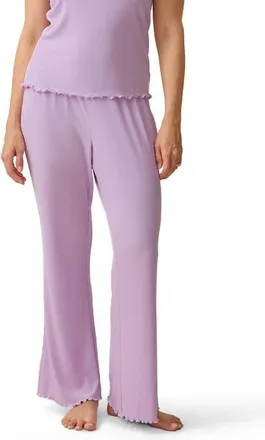 Kindred Bravely Ribbed Modal Lounge Pant in Lavender at Nordstrom, Size X-Large