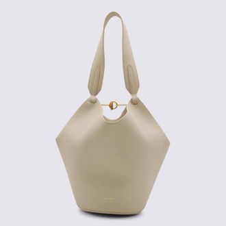 Khaite Ivory Leather Satchel