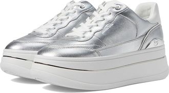Michael Kors Hayes Lace Up Womens Shoes Silver : 8.5 M, Synthetic